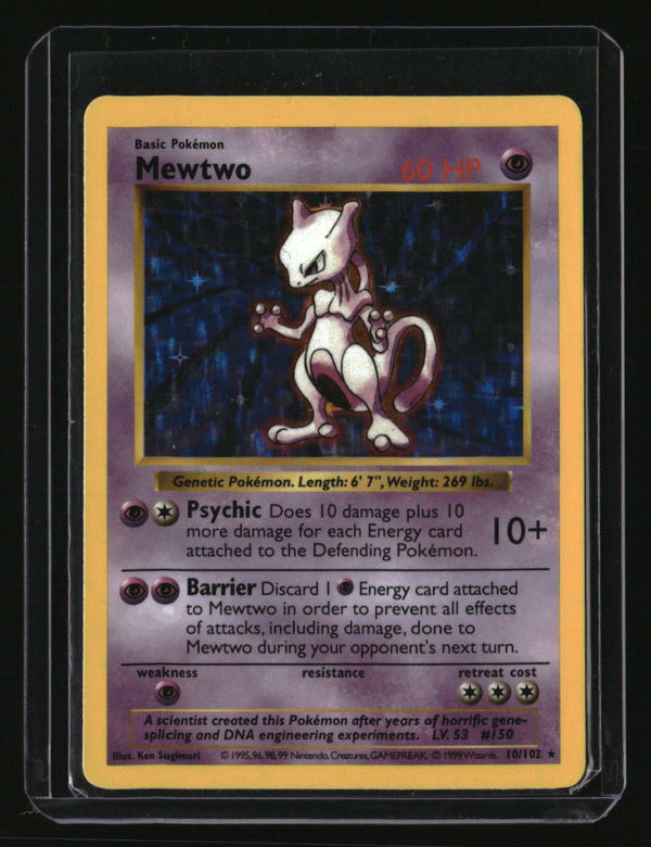 pokemon mewtwo card 1999 Base Set (Shadowless) Mewtwo