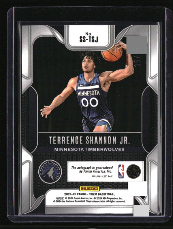 2024-25 Panini Prizm Terrence Shannon Jr. Sensational Signatures Blue