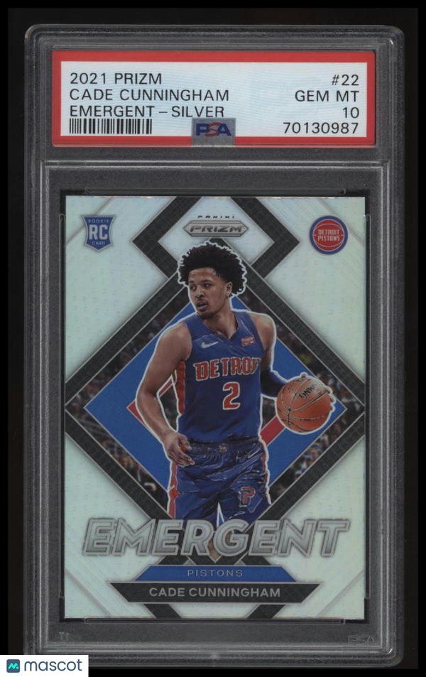 専用minamo様DROPSHOT CONQUEROR 9.0 2021 2021 Panini Prizm Emergent Cade Cunningham Emergent-Silver PSA 10