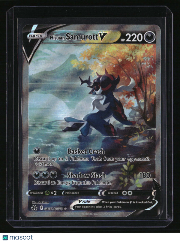 mavin io pokemon cards SWSH: Crown Zenith: Galarian Gallery Hisuian Samurott V Variant:Glaceon Card Type_Pokemon How to Build a