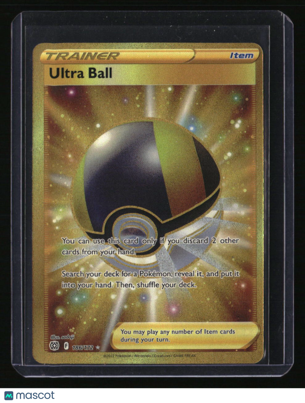 ultra ball pokemon card gold SWSH09: Brilliant Stars Ultra Ball (Secret)