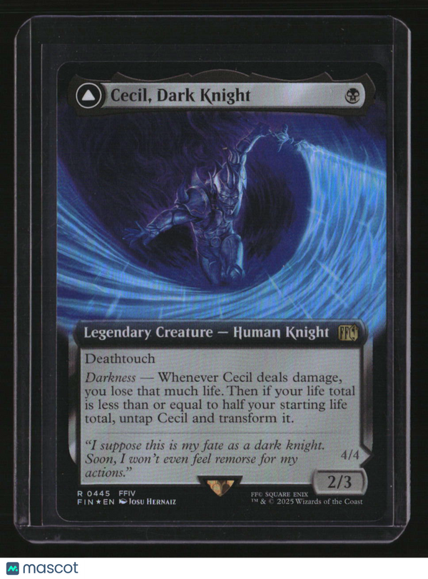 Cecil, Dark Knight (#445) (foil) (extended art)