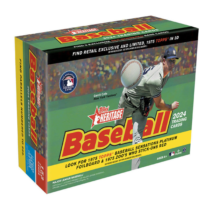 2024 Topps Heritage Baseball Monster Box (Platinum Foilboard and Red Variations) (SALE)