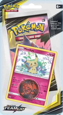 Pokemon  Sun &amp;amp; Moon Team Up Mimikyu Checklane Blister Pack