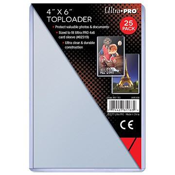 Ultra Pro: 4" x 6" Clear Toploader (25-Count)