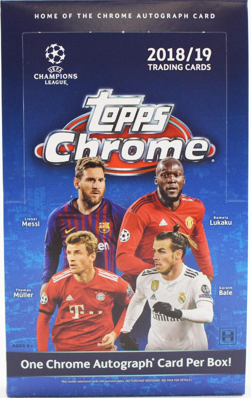 2018/19 Topps Chrome UEFA Champions League Soccer Hobby Box