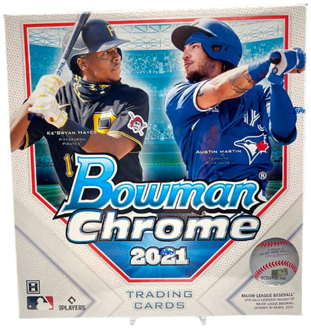 2021 Bowman Chrome Baseball Lite Hobby Box (Black &amp;amp; White Mini-Diamond Parallels!)
