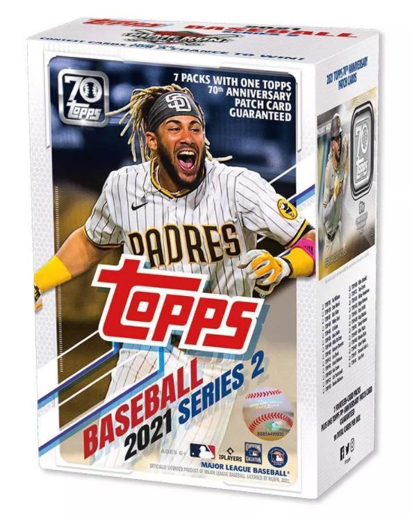 2021 Topps Series 2 Baseball Blaster Box (70th Anniversary Patch Card!)