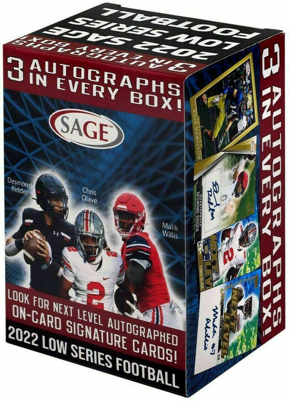 2022 Sage Low Series Football Blaster Box