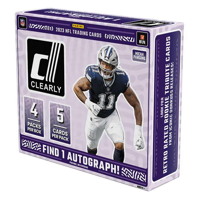 2023 Panini Clearly Donruss Football Hobby Box (PRE-ORDER)