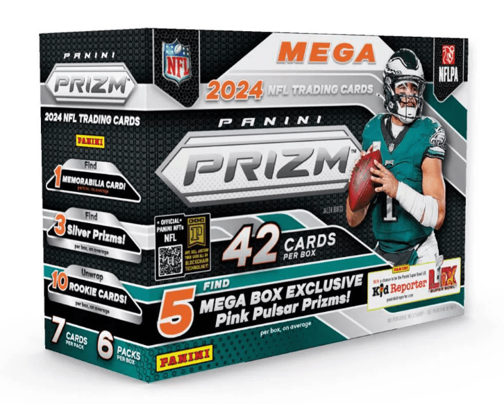 2024 Panini Prizm Football Mega Box (Pink Pulsar Prizms)