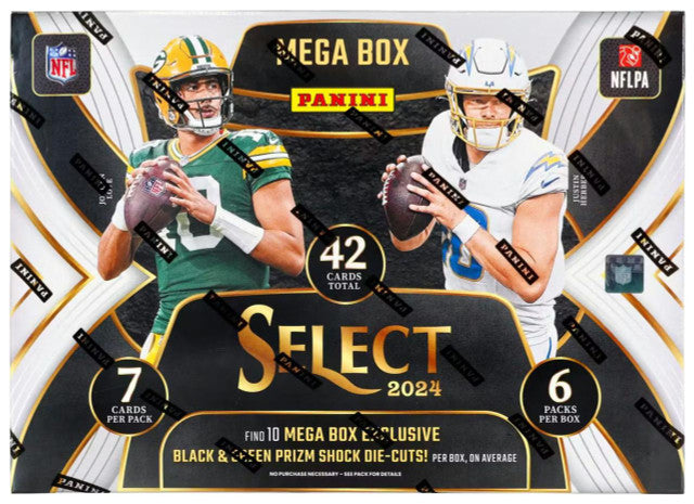 2024 Panini Select Football Mega Box (Black and Green Prizms!)
