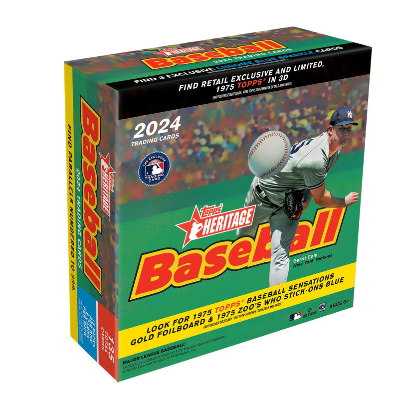 2024 Topps Heritage Baseball Monster Box (Gold Foilboard and Blue Variations)