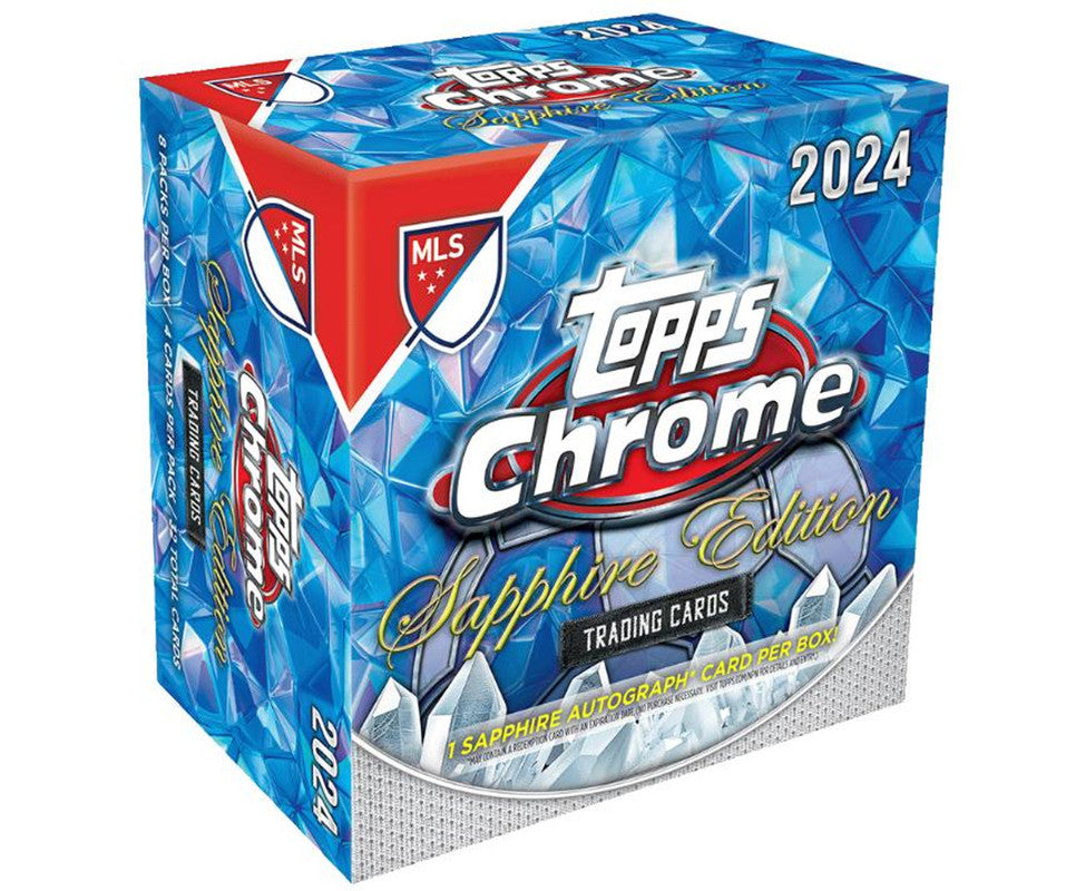 2024 Topps Chrome MLS Major League Soccer Sapphire Edition Box