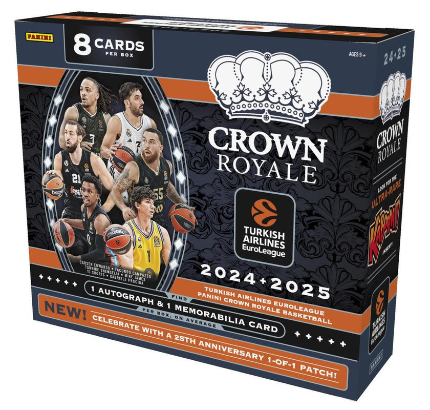 2024/25 Panini Turkish Airlines EuroLeague Crown Royale Basketball Hobby Box