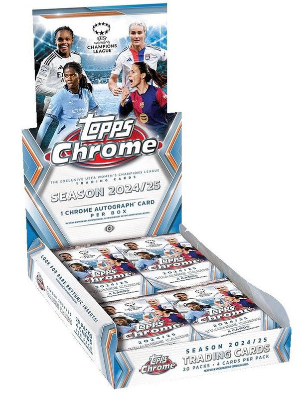 2024/25 Topps Chrome UEFA Womens Champions League Soccer Hobby Box