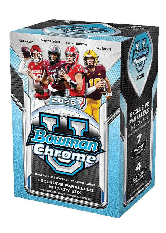 2025 Bowman University Chrome Football Blaster Box (SALE)