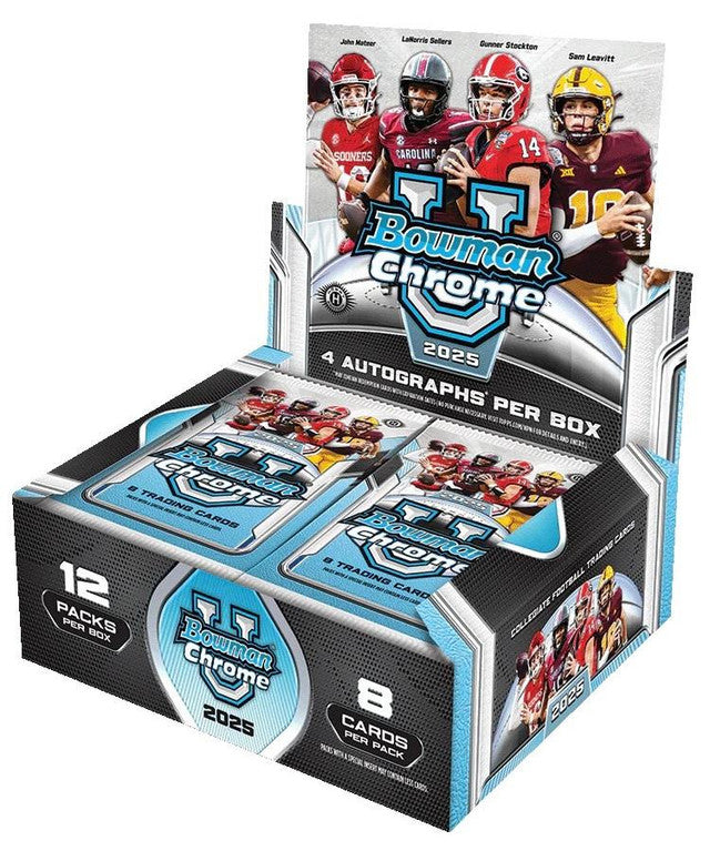 2025 Bowman University Chrome Football Hobby Jumbo Box