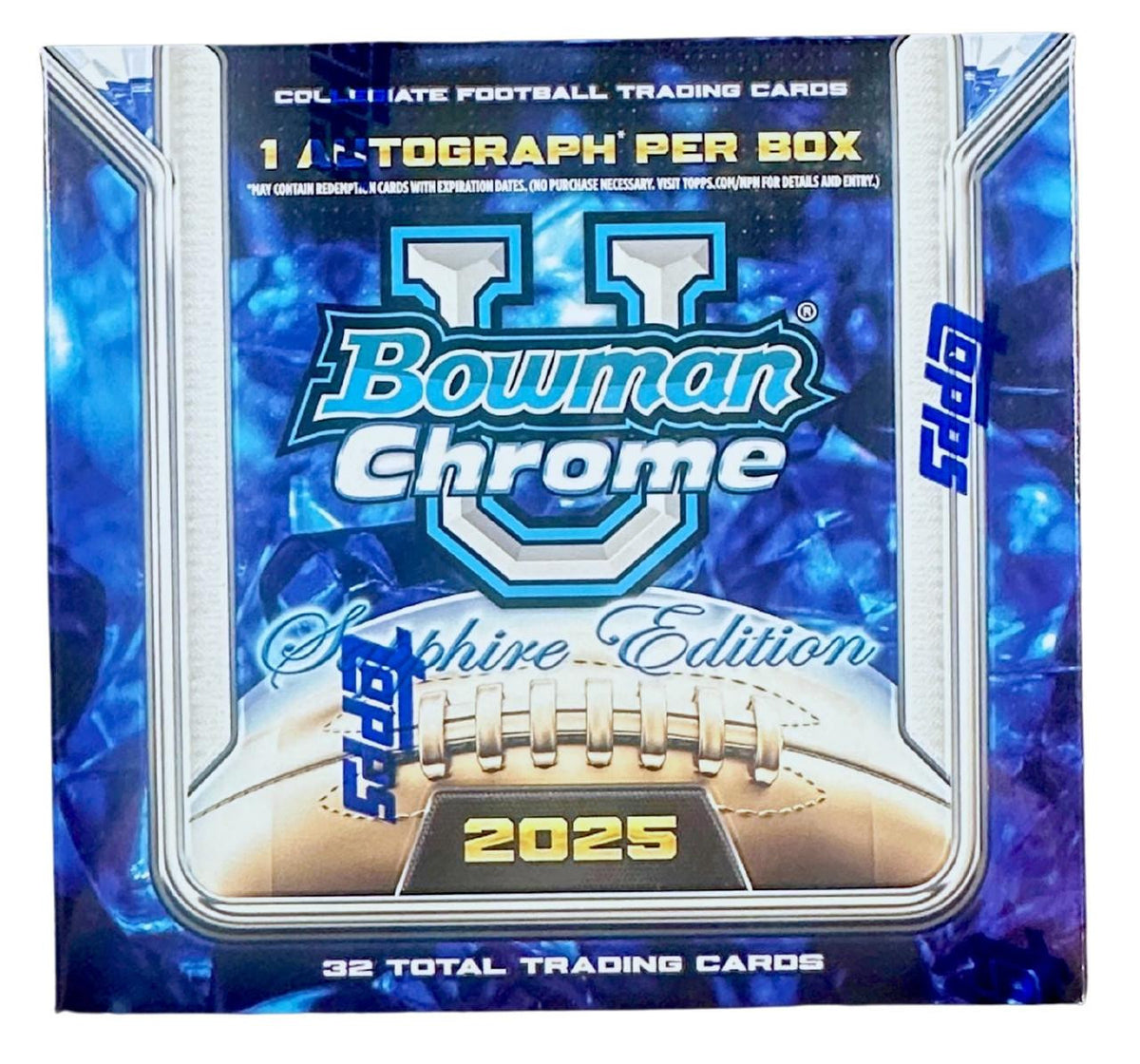 2025 Bowman University Chrome Sapphire Football Hobby Box