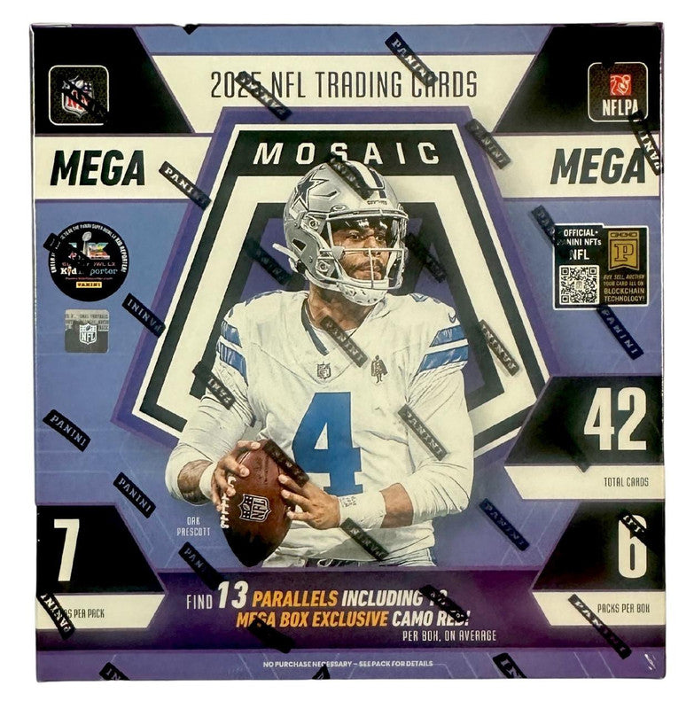 2025 Panini Mosaic Football Mega Box (Reactive Purple Parallels)