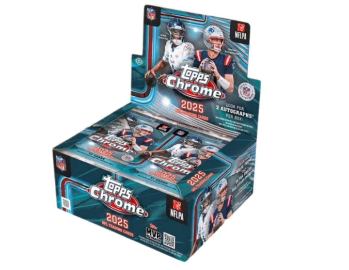 2025 Topps Chrome Football Hobby Jumbo Box
