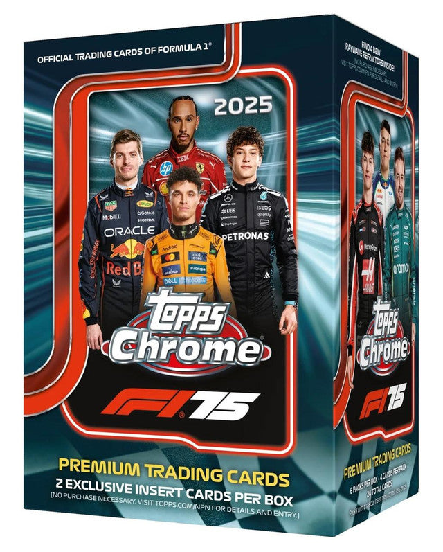 2025 Topps Chrome F1 Formula 1 Blaster Box