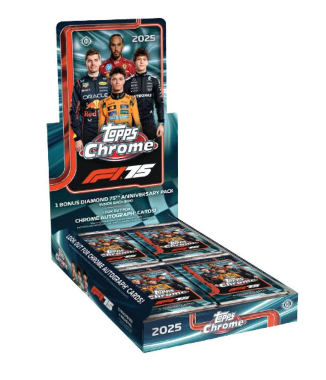 2025 Topps Chrome F1 Formula 1 Hobby Box