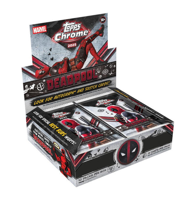 2025 Topps Chrome Marvel Deadpool Hobby Box