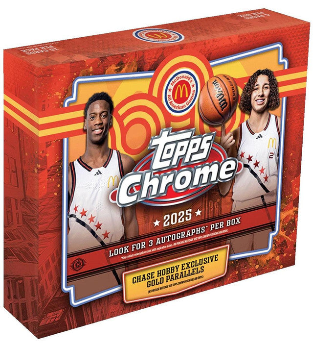 2025 Topps Chrome McDonalds All American Basketball Hobby Box (PRE-ORDER)
