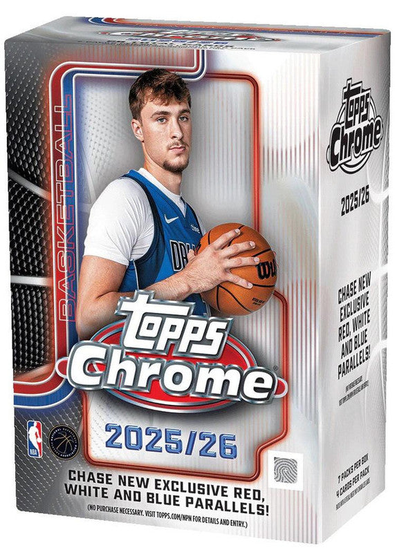 2025/26 Topps Chrome Basketball Blaster Box (PRE-ORDER)