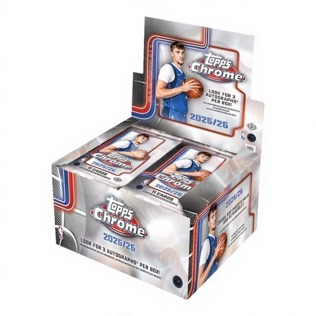 2025/26 Topps Chrome Basketball Hobby Jumbo Box (PRE-ORDER)