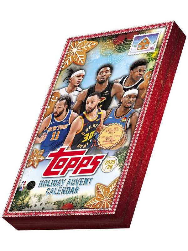 2025/26 Topps Holiday Basketball Countdown Calendar Box