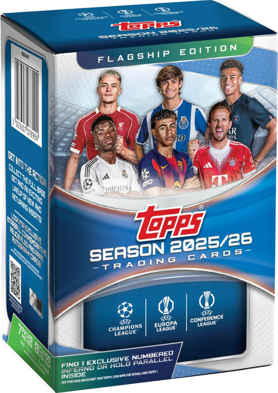 2025/26 Topps UEFA Club Competitions Soccer Blaster Box