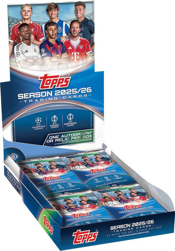 2025/26 Topps UEFA Club Competitions Soccer Hobby Box (PRE-ORDER)