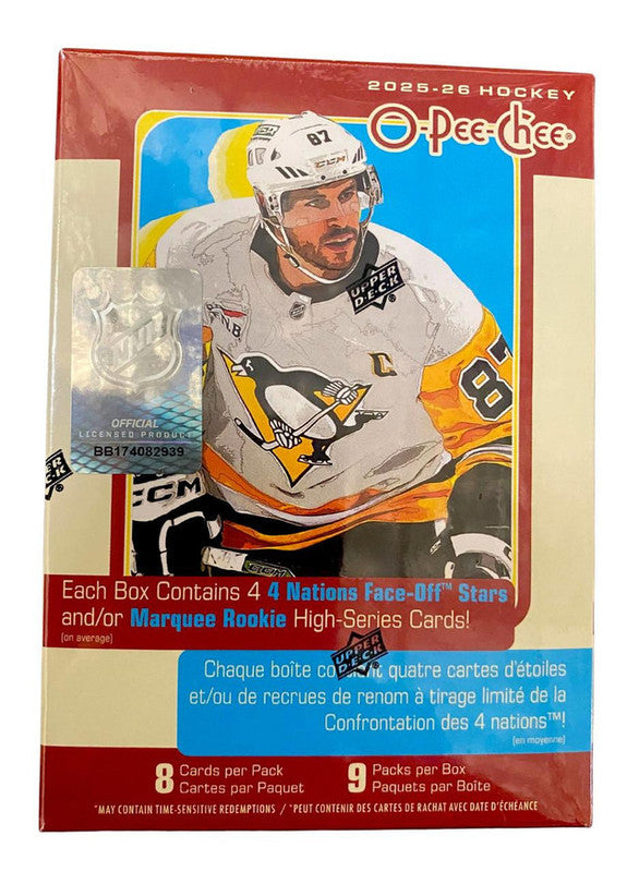 2025/26 Upper Deck O-Pee-Chee Hockey Blaster Box