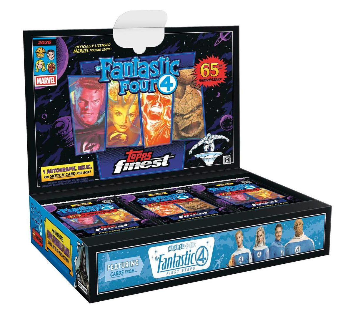 2026 Topps Finest Fantastic Four Hobby Box (65th Anniversary)