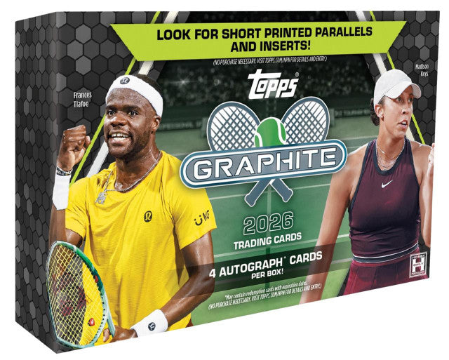 2026 Topps Graphite Tennis Hobby Box (PRE-ORDER)