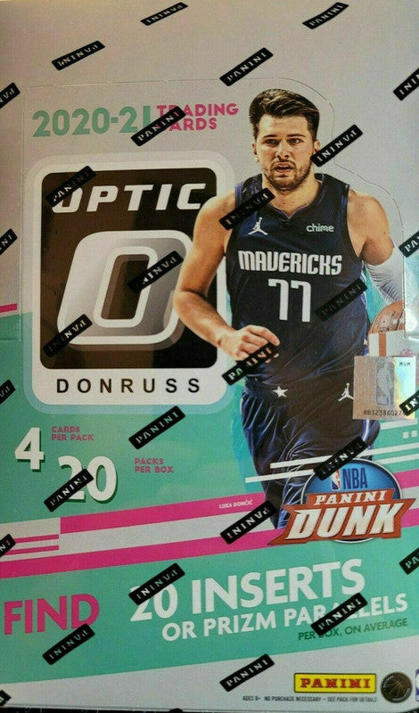 2020/21 Panini Donruss Optic Basketball Retail 20-Pack Box (Checkerboard Prizms!)