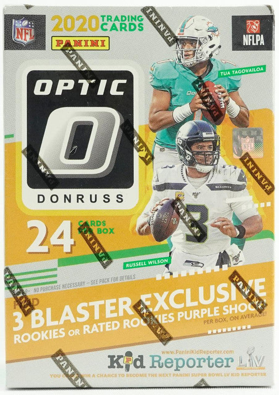 2020 Panini Donruss Optic Football Blaster Box (Purple Shock Parallels)