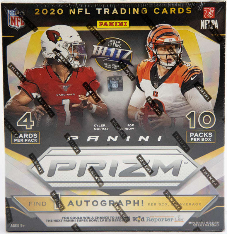 2020 Panini Prizm Football Mega Box (Neon Green Pulsar Prizms)