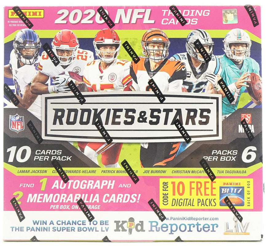 2020 Panini Rookies &amp;amp; Stars Longevity Mega Football Box