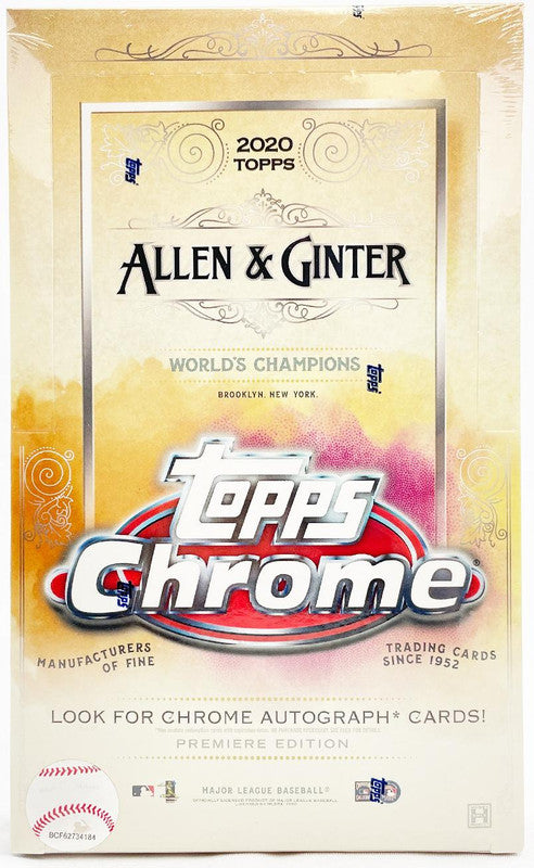2020 Topps Allen &amp;amp; Ginter Chrome Baseball Hobby Box