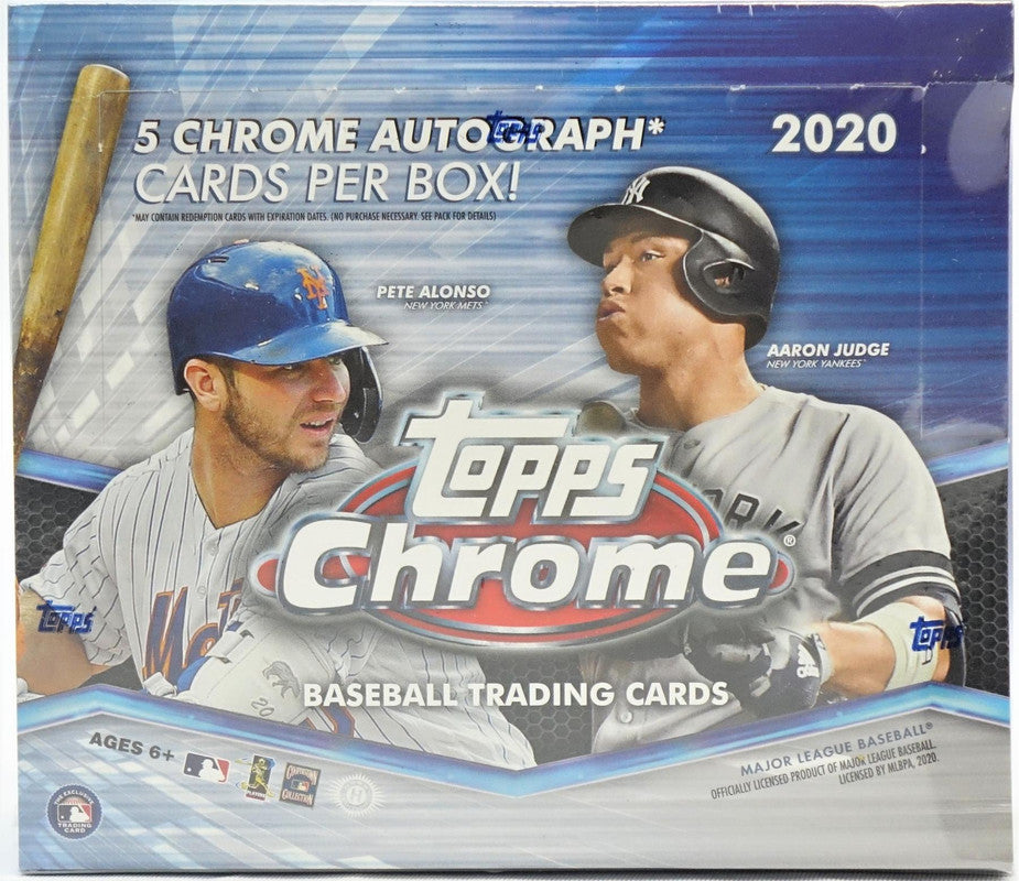 2020 Topps Chrome Baseball Hobby Jumbo Box