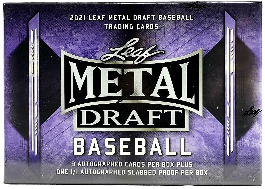 2021 Leaf Metal Draft Baseball Hobby Jumbo Box