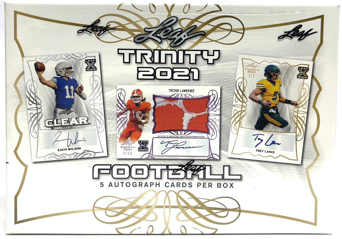 2021 Leaf Trinity Football Hobby Box