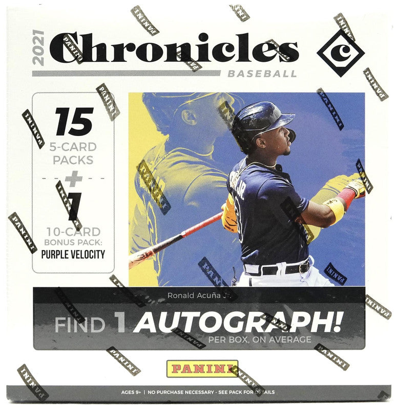 2021 Panini Chronicles Baseball Mega Box (Purple Velocity!)