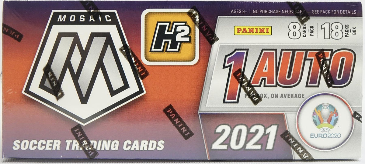 2020/21 Panini Mosaic UEFA Euro Soccer H2 Hobby Hybrid Box
 (SALE)