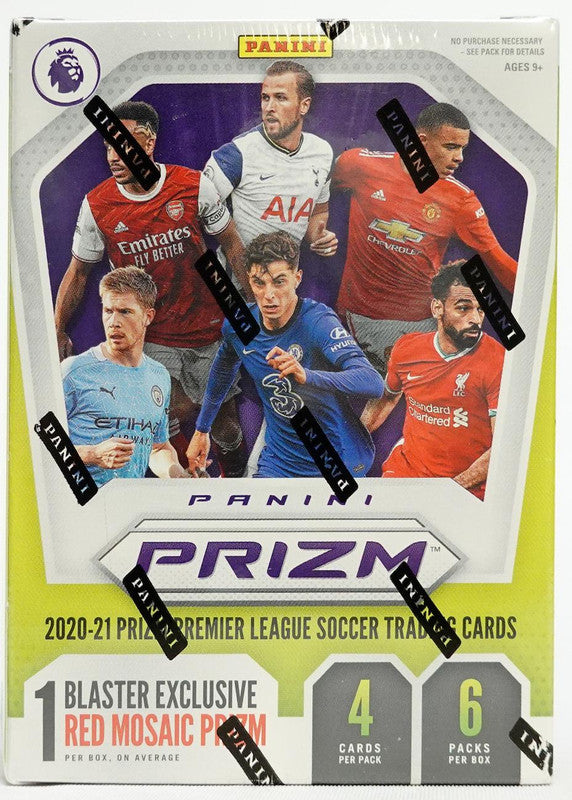 2020/21 Panini Prizm Premier League EPL Soccer Blaster Box (Red Mosaic Prizms)