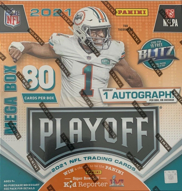 2021 Panini Playoff Football Mega Box (Contenders Rookie Ticket Preview Blue!)