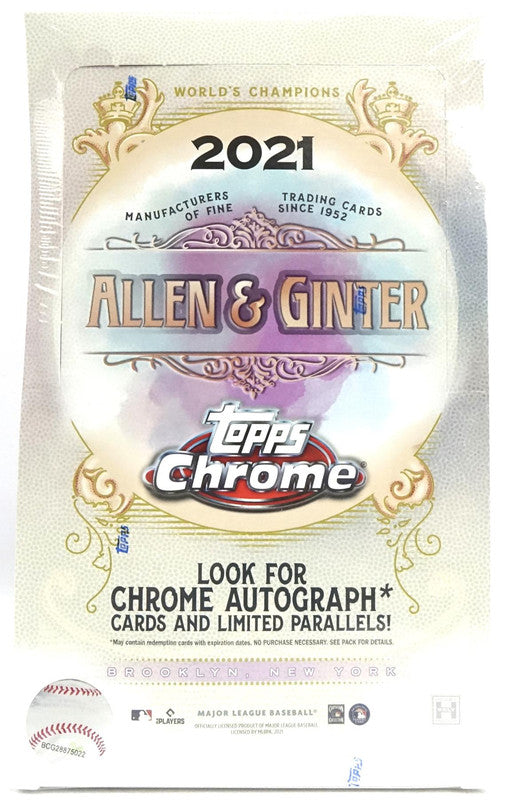 2021 Topps Allen &amp;amp; Ginter Chrome Baseball Hobby Box